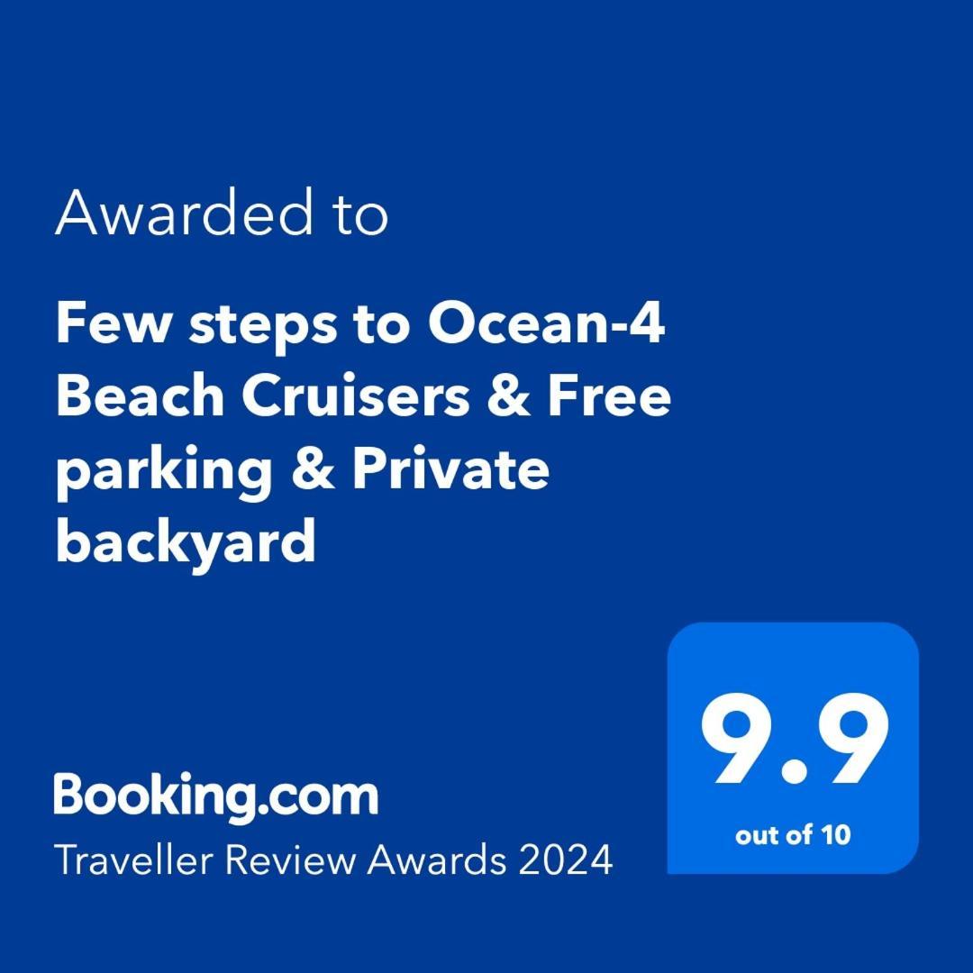 Few Steps To Ocean-4 Beach Cruisers & Free Parking & Private Backyard Jacksonville Beach Εξωτερικό φωτογραφία